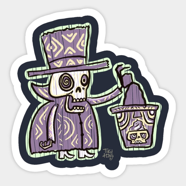 Ghoul Whip Ghost Sticker by tikitony